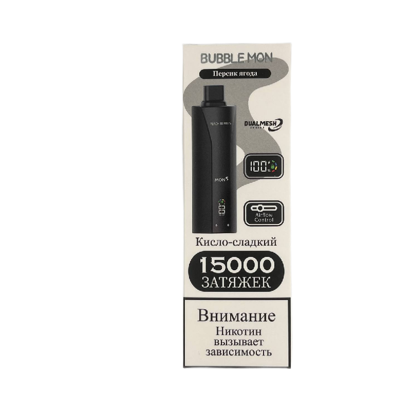 Bubble Mon Booster P-15000 Персик Ягода