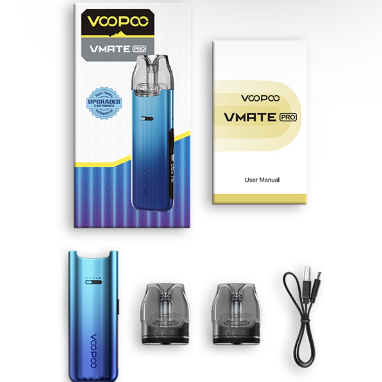 Электронная сигарета Voopoo Vmate Pro Pod Kit 25W, Mint Blue
