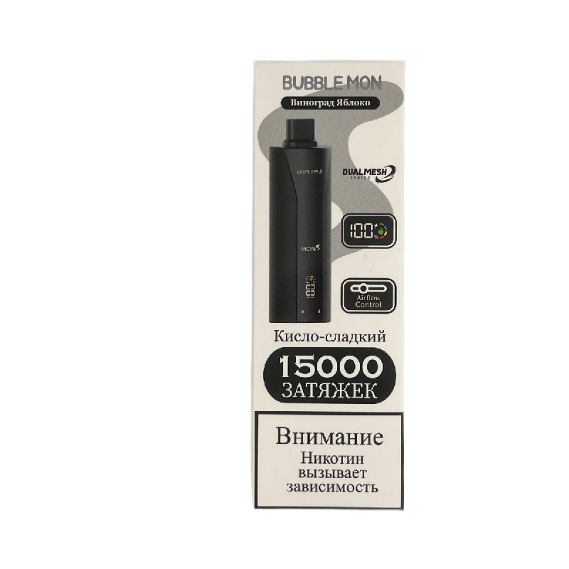Bubble Mon Booster P-15000 Виноград Яблоко