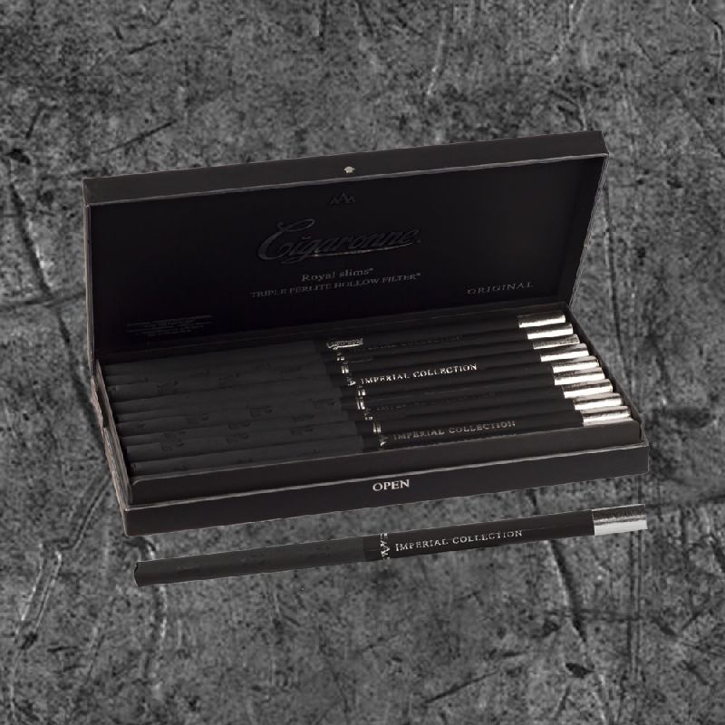 Cигареты Сигарон Роял Слимс Черный (Cigaronne Royal Slims XL Black)